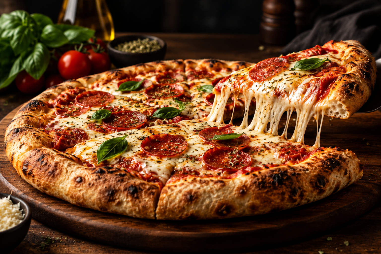 Pizza Margherita — exemplo de item de cardápio